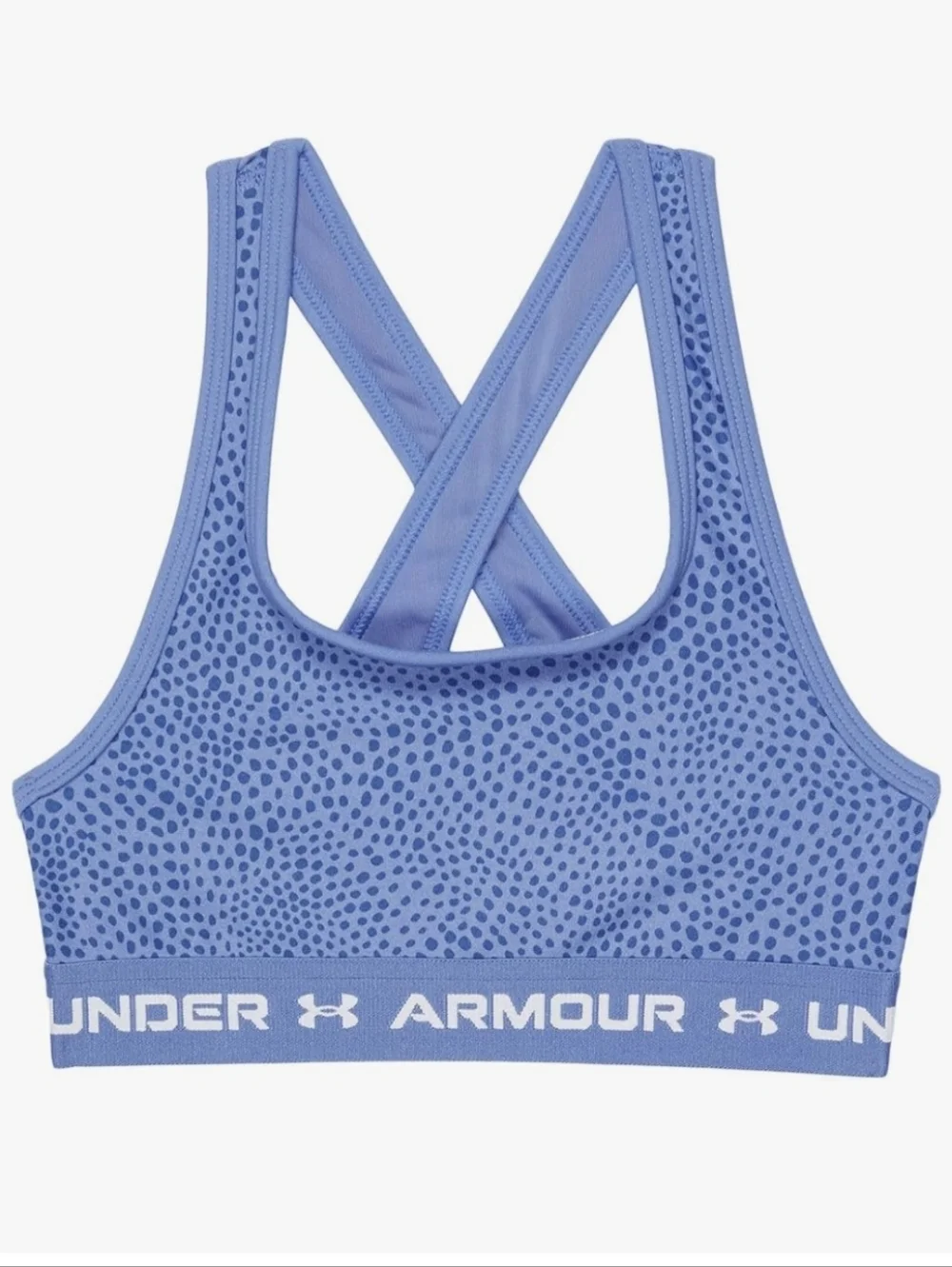 NWT Girls Under Armour Baja Blue Sports Bra ~YMD